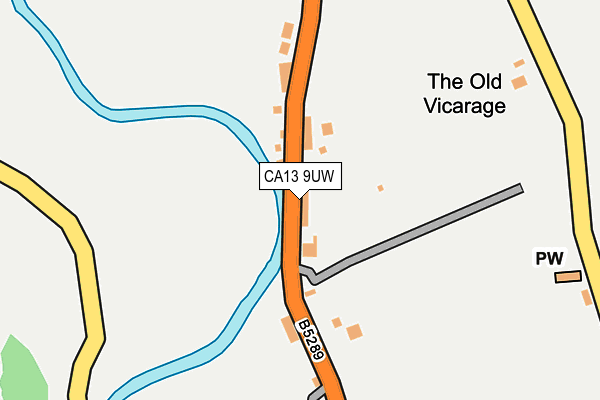 CA13 9UW map - OS OpenMap – Local (Ordnance Survey)