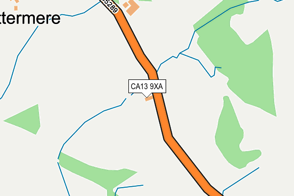 CA13 9XA map - OS OpenMap – Local (Ordnance Survey)