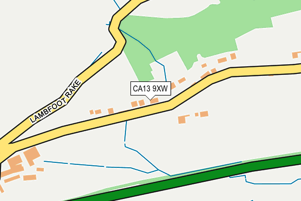 CA13 9XW map - OS OpenMap – Local (Ordnance Survey)