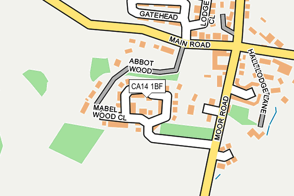 CA14 1BF map - OS OpenMap – Local (Ordnance Survey)