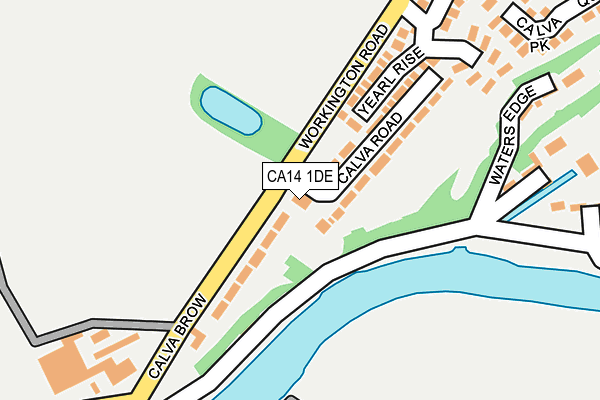 CA14 1DE map - OS OpenMap – Local (Ordnance Survey)
