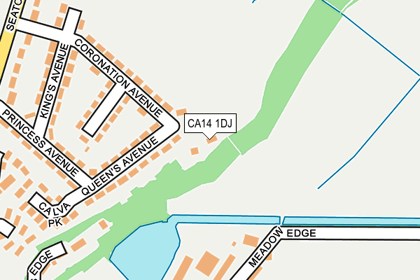 CA14 1DJ map - OS OpenMap – Local (Ordnance Survey)