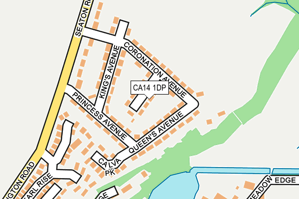 CA14 1DP map - OS OpenMap – Local (Ordnance Survey)