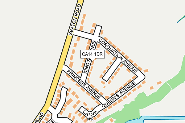 CA14 1DR map - OS OpenMap – Local (Ordnance Survey)