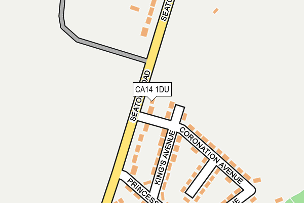 CA14 1DU map - OS OpenMap – Local (Ordnance Survey)