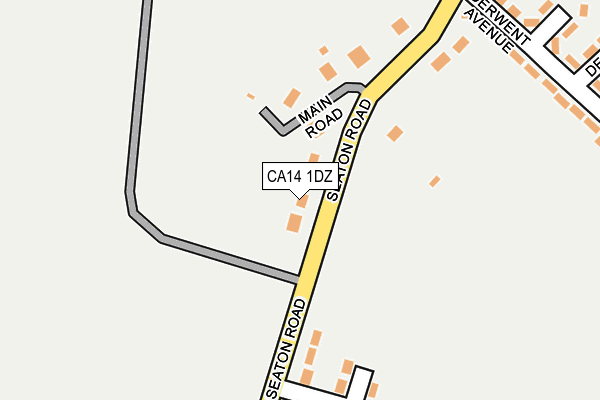 CA14 1DZ map - OS OpenMap – Local (Ordnance Survey)