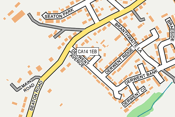 CA14 1EB map - OS OpenMap – Local (Ordnance Survey)