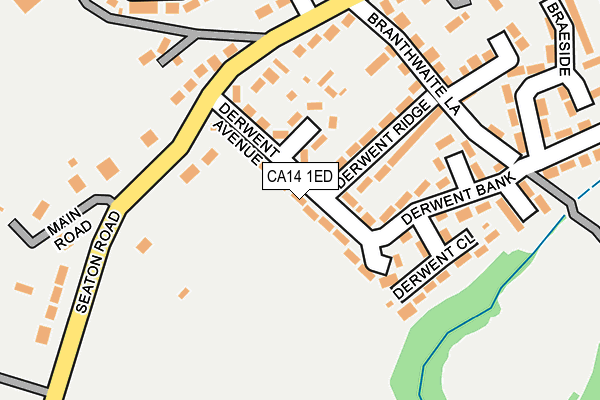 CA14 1ED map - OS OpenMap – Local (Ordnance Survey)