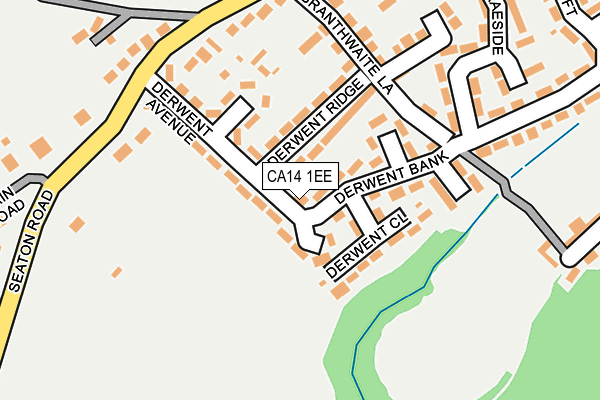 CA14 1EE map - OS OpenMap – Local (Ordnance Survey)