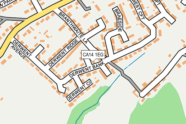 CA14 1EG map - OS OpenMap – Local (Ordnance Survey)