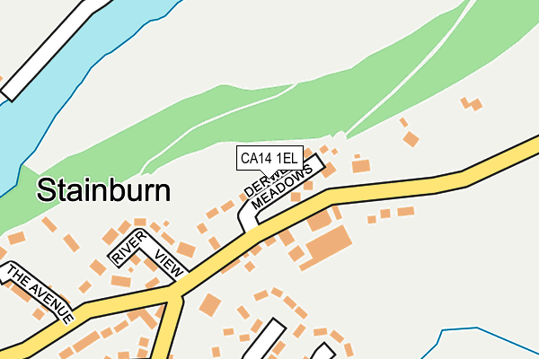 CA14 1EL map - OS OpenMap – Local (Ordnance Survey)