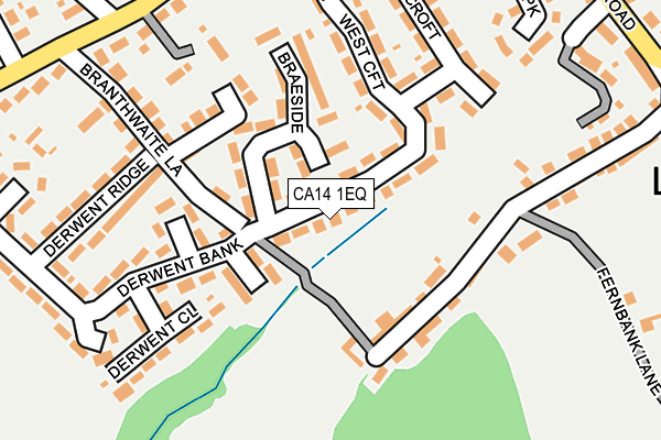 CA14 1EQ map - OS OpenMap – Local (Ordnance Survey)