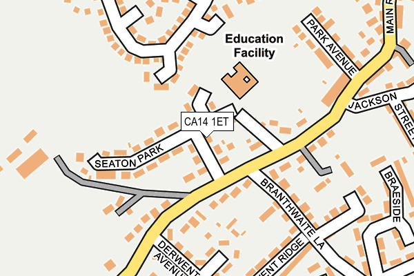 CA14 1ET map - OS OpenMap – Local (Ordnance Survey)