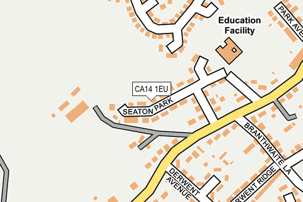 CA14 1EU map - OS OpenMap – Local (Ordnance Survey)