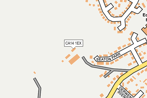 CA14 1EX map - OS OpenMap – Local (Ordnance Survey)