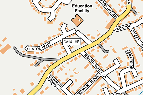 CA14 1HB map - OS OpenMap – Local (Ordnance Survey)