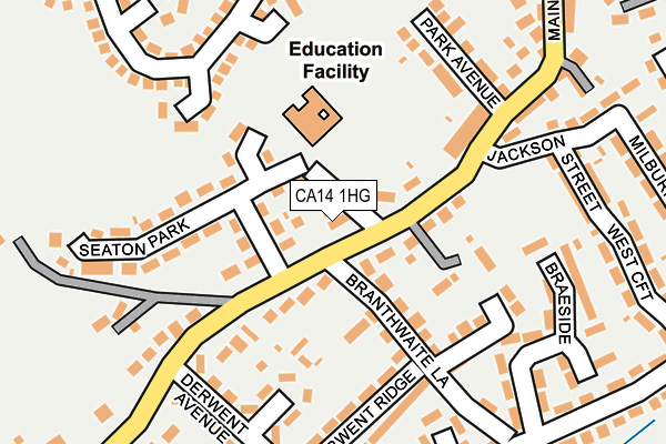 CA14 1HG map - OS OpenMap – Local (Ordnance Survey)