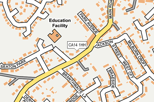CA14 1HH map - OS OpenMap – Local (Ordnance Survey)