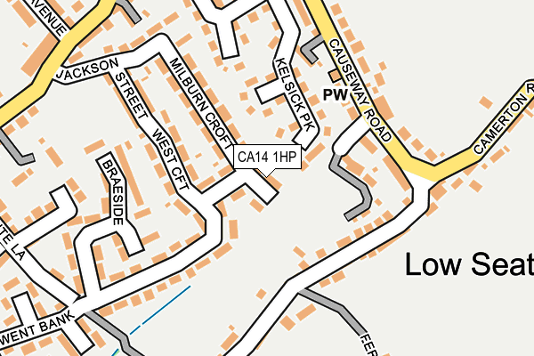 CA14 1HP map - OS OpenMap – Local (Ordnance Survey)