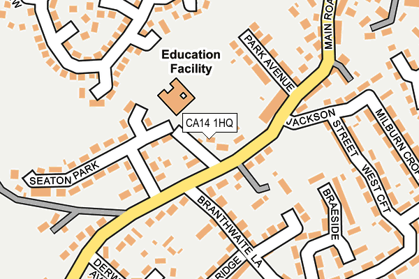 CA14 1HQ map - OS OpenMap – Local (Ordnance Survey)