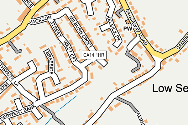 CA14 1HR map - OS OpenMap – Local (Ordnance Survey)