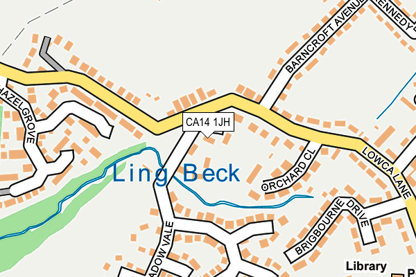 CA14 1JH map - OS OpenMap – Local (Ordnance Survey)