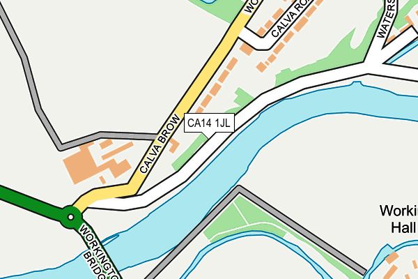 CA14 1JL map - OS OpenMap – Local (Ordnance Survey)