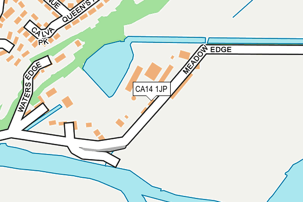 CA14 1JP map - OS OpenMap – Local (Ordnance Survey)