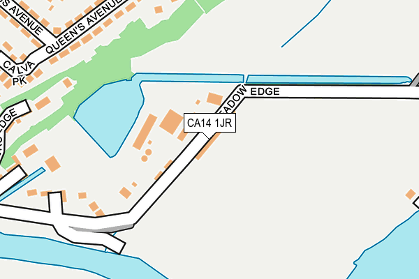 CA14 1JR map - OS OpenMap – Local (Ordnance Survey)