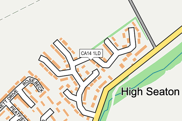 CA14 1LD map - OS OpenMap – Local (Ordnance Survey)