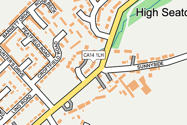 CA14 1LH map - OS OpenMap – Local (Ordnance Survey)