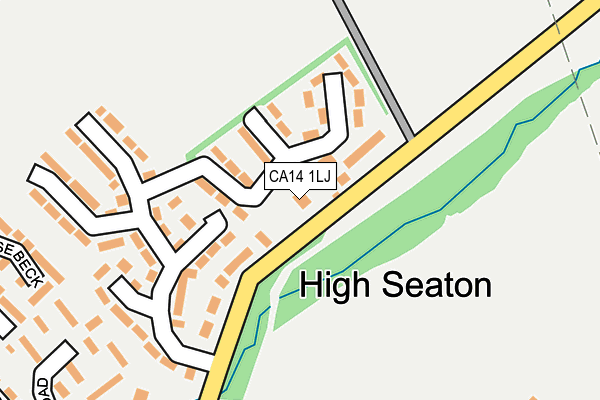 CA14 1LJ map - OS OpenMap – Local (Ordnance Survey)