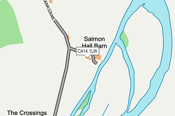 CA14 1LW map - OS OpenMap – Local (Ordnance Survey)