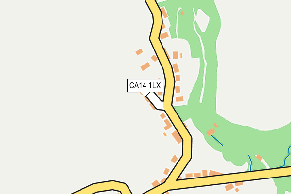 CA14 1LX map - OS OpenMap – Local (Ordnance Survey)