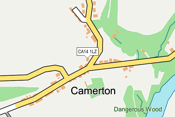 CA14 1LZ map - OS OpenMap – Local (Ordnance Survey)