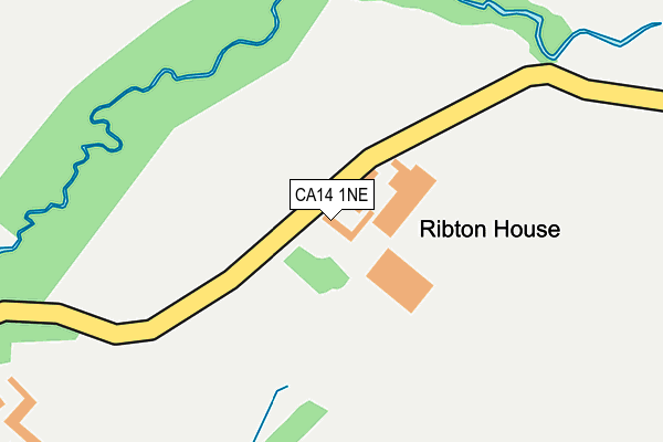 CA14 1NE map - OS OpenMap – Local (Ordnance Survey)