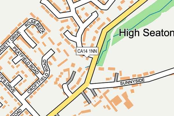 CA14 1NN map - OS OpenMap – Local (Ordnance Survey)