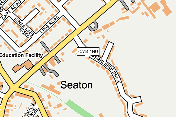 CA14 1NU map - OS OpenMap – Local (Ordnance Survey)