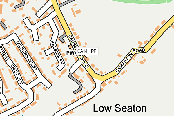 CA14 1PP map - OS OpenMap – Local (Ordnance Survey)