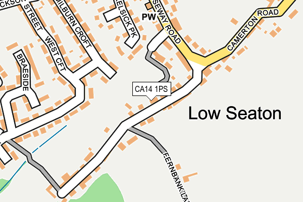 CA14 1PS map - OS OpenMap – Local (Ordnance Survey)