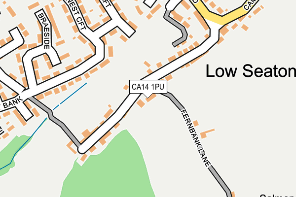 CA14 1PU map - OS OpenMap – Local (Ordnance Survey)