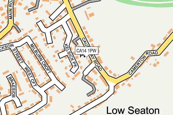 CA14 1PW map - OS OpenMap – Local (Ordnance Survey)