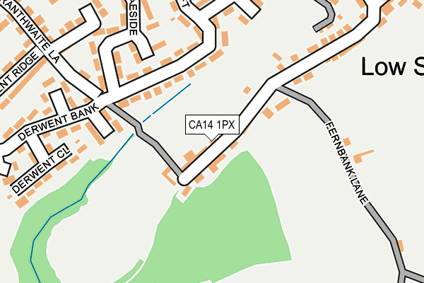 CA14 1PX map - OS OpenMap – Local (Ordnance Survey)