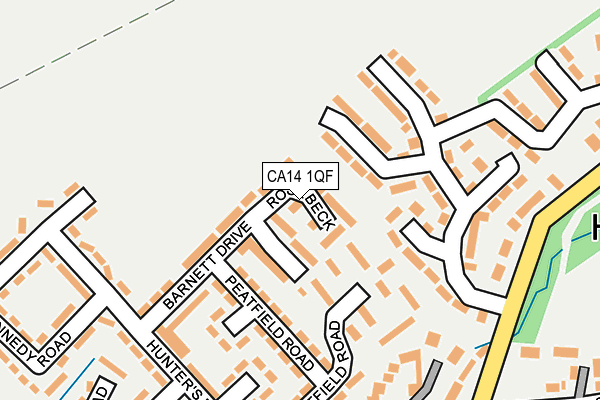 CA14 1QF map - OS OpenMap – Local (Ordnance Survey)