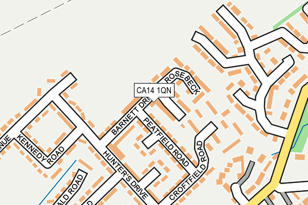 CA14 1QN map - OS OpenMap – Local (Ordnance Survey)