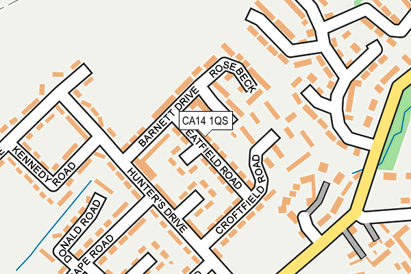 CA14 1QS map - OS OpenMap – Local (Ordnance Survey)