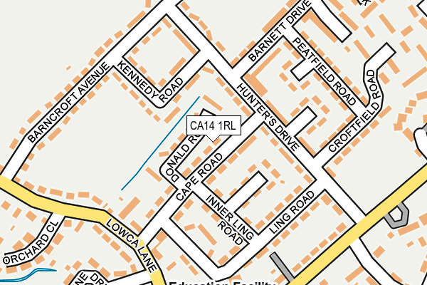 CA14 1RL map - OS OpenMap – Local (Ordnance Survey)