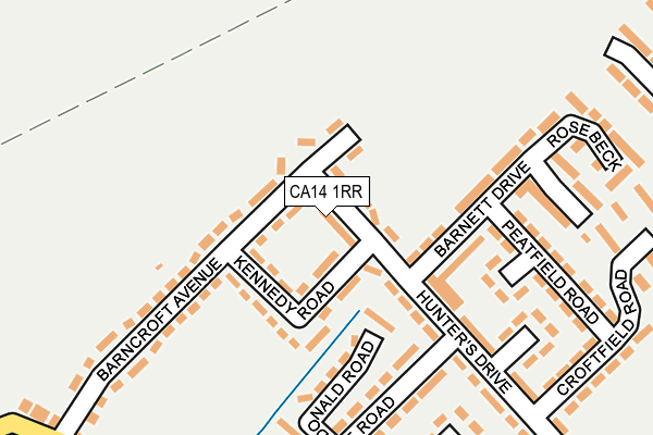 CA14 1RR map - OS OpenMap – Local (Ordnance Survey)