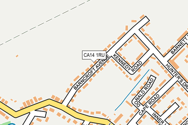 CA14 1RU map - OS OpenMap – Local (Ordnance Survey)