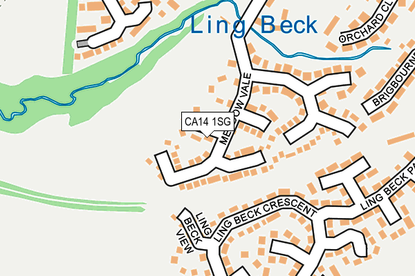 CA14 1SG map - OS OpenMap – Local (Ordnance Survey)